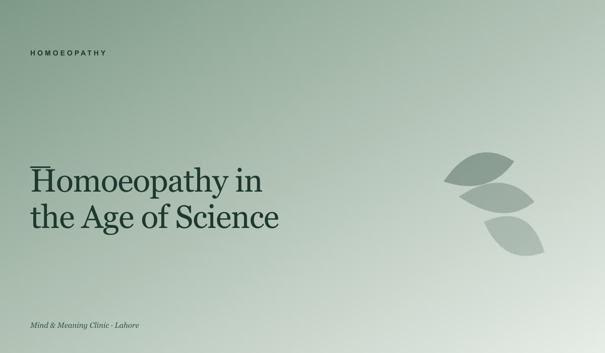 Homoeopathy in the Age of Science: An Honest Account of What It Is, What It Is Not, and Why It Still Helps